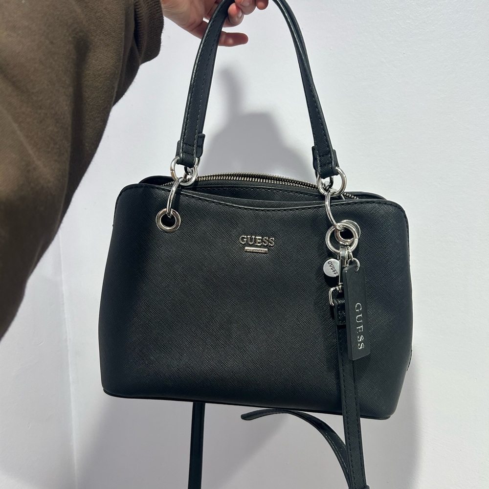 GUESS Black Bah with Silver Hardware